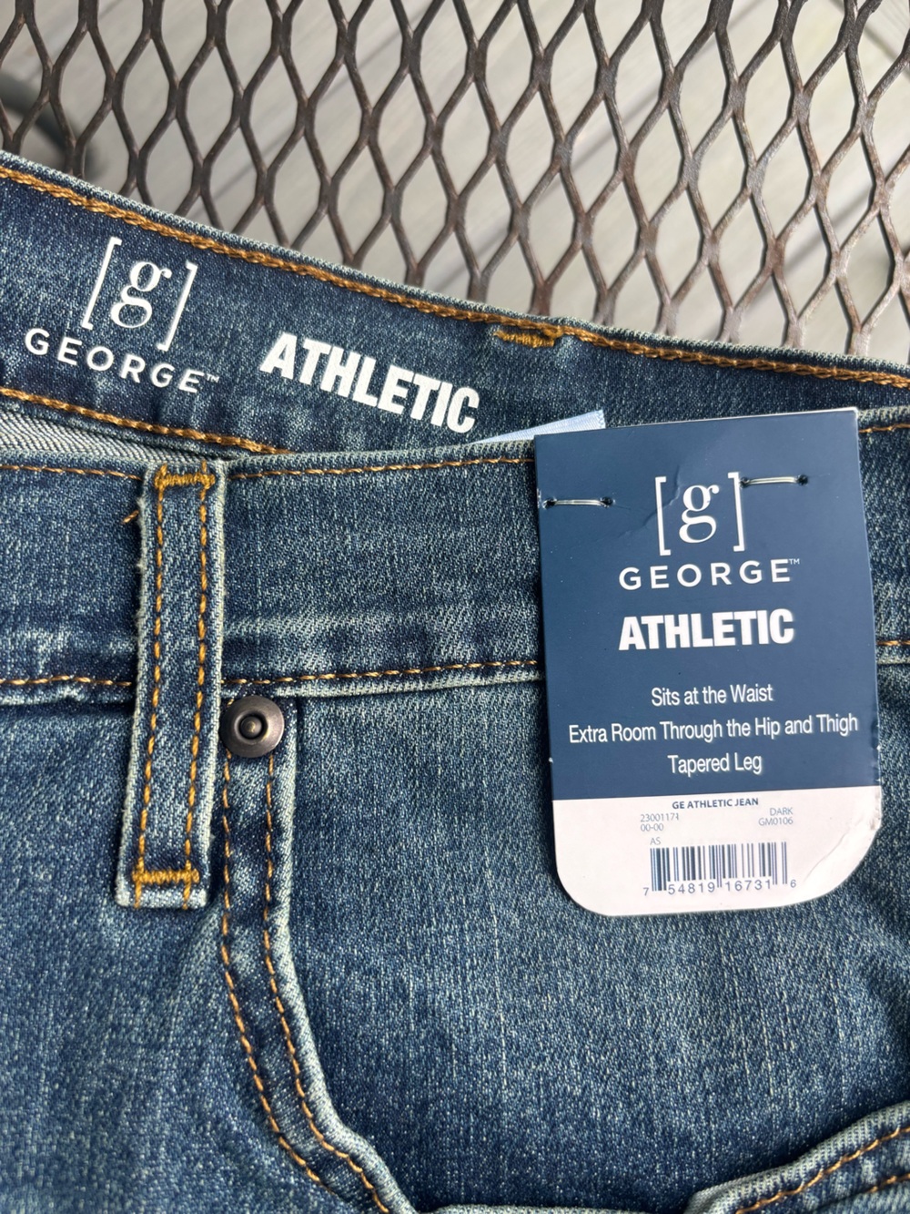 Two pairs of George stretch jeans